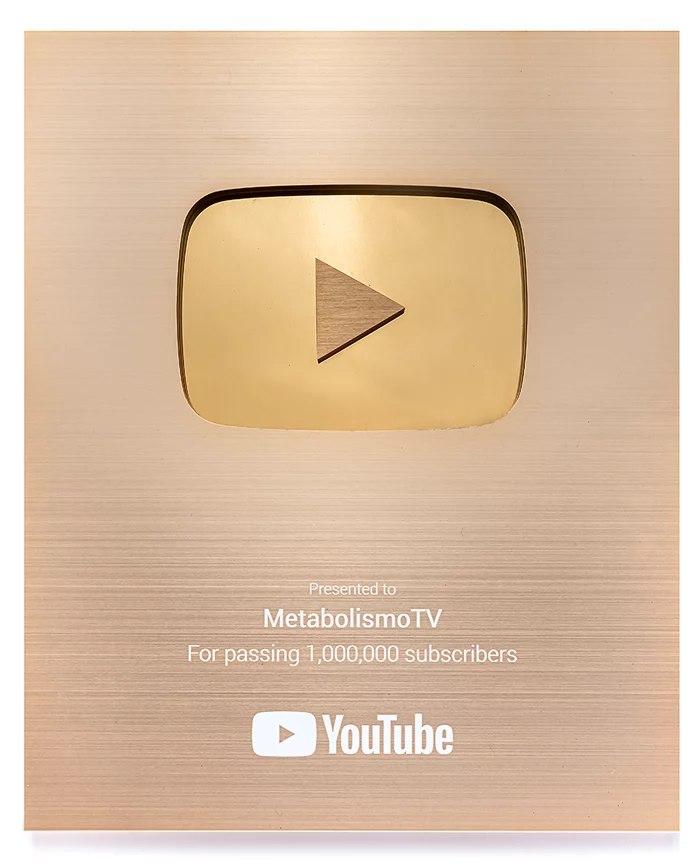 MetabolismoTv - Premio Botón de Oro de Youtube